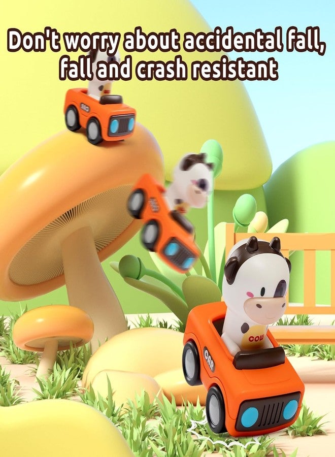 Crackles Press & Go Animal Toy on Car with Twistable Head - Push and Go Cartoon Animal for Babies & Toddlers - Cute Friction Powered Car Toy - Random Animal - Pack of 1 - Image 5